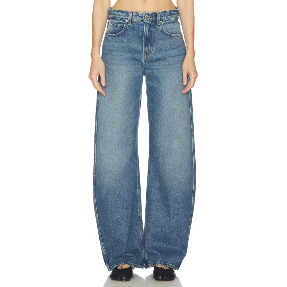 GRLFRND Austen Low Rise Curve Detached Waist in Blue - Picture 3 of 11